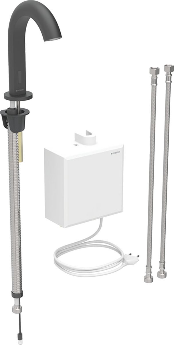 Geberit Piave grifo para lavabo de pie electrónico negro 116.162.14.1