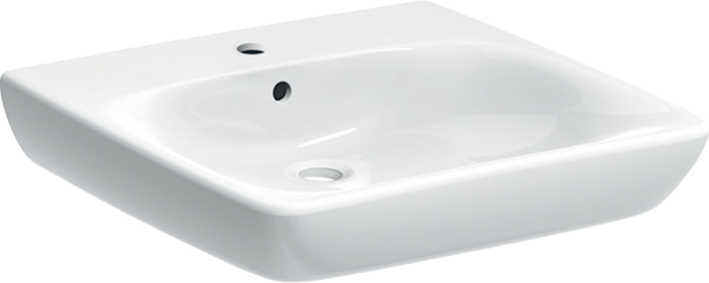 Geberit Selnova Comfort lavabo 60x55 cm rectangular clásico para discapacitados blanco 502.769.00.7