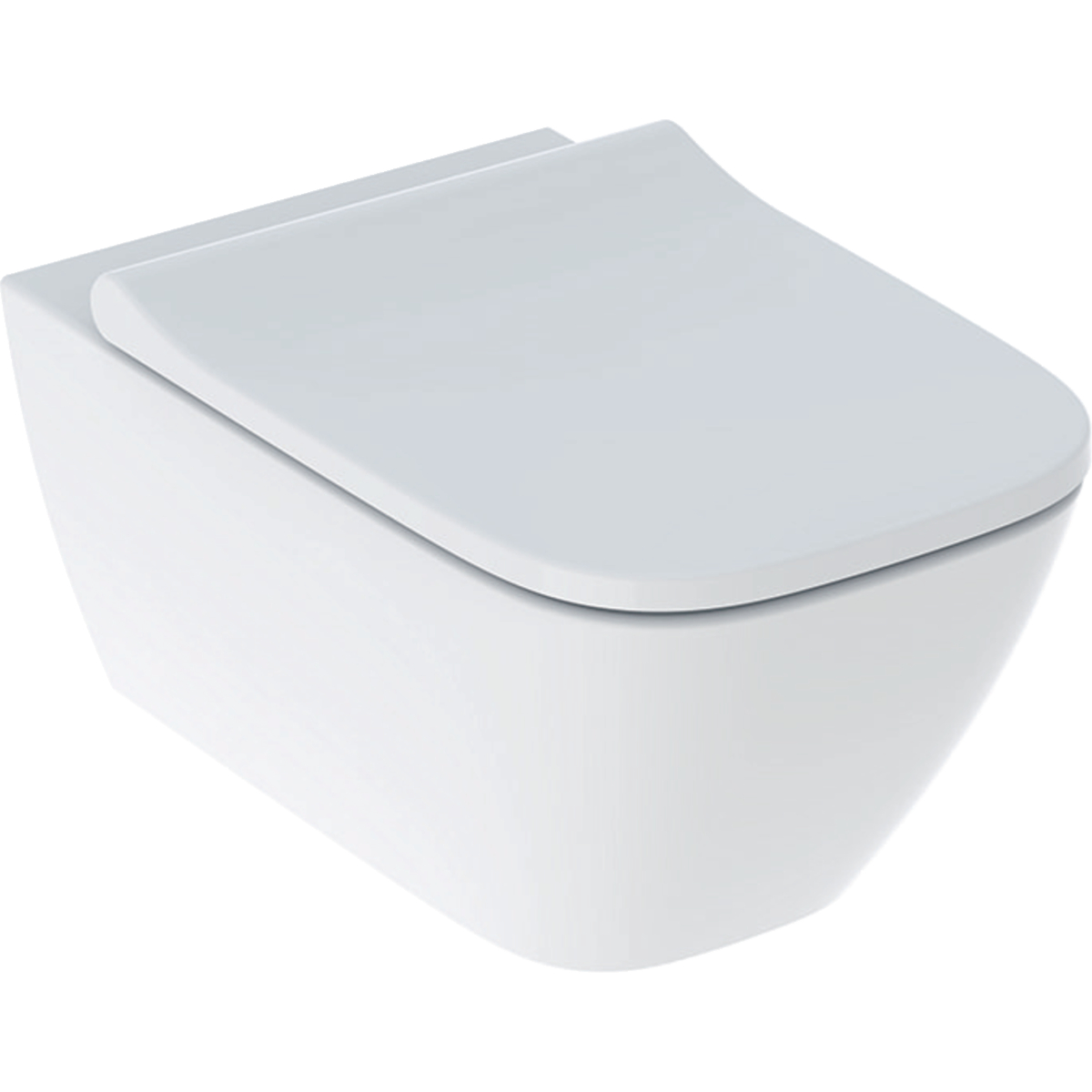 Geberit Smyle Square conjunto taza de inodoro + tapa suspendido sin reborde blanco 500.683.00.2