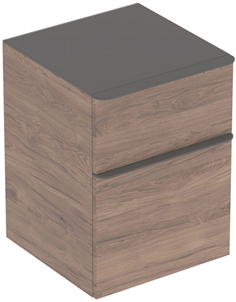 Geberit Smyle Square armario 45x47x60 cm suspendido, lateral nogal 500.357.JR.1