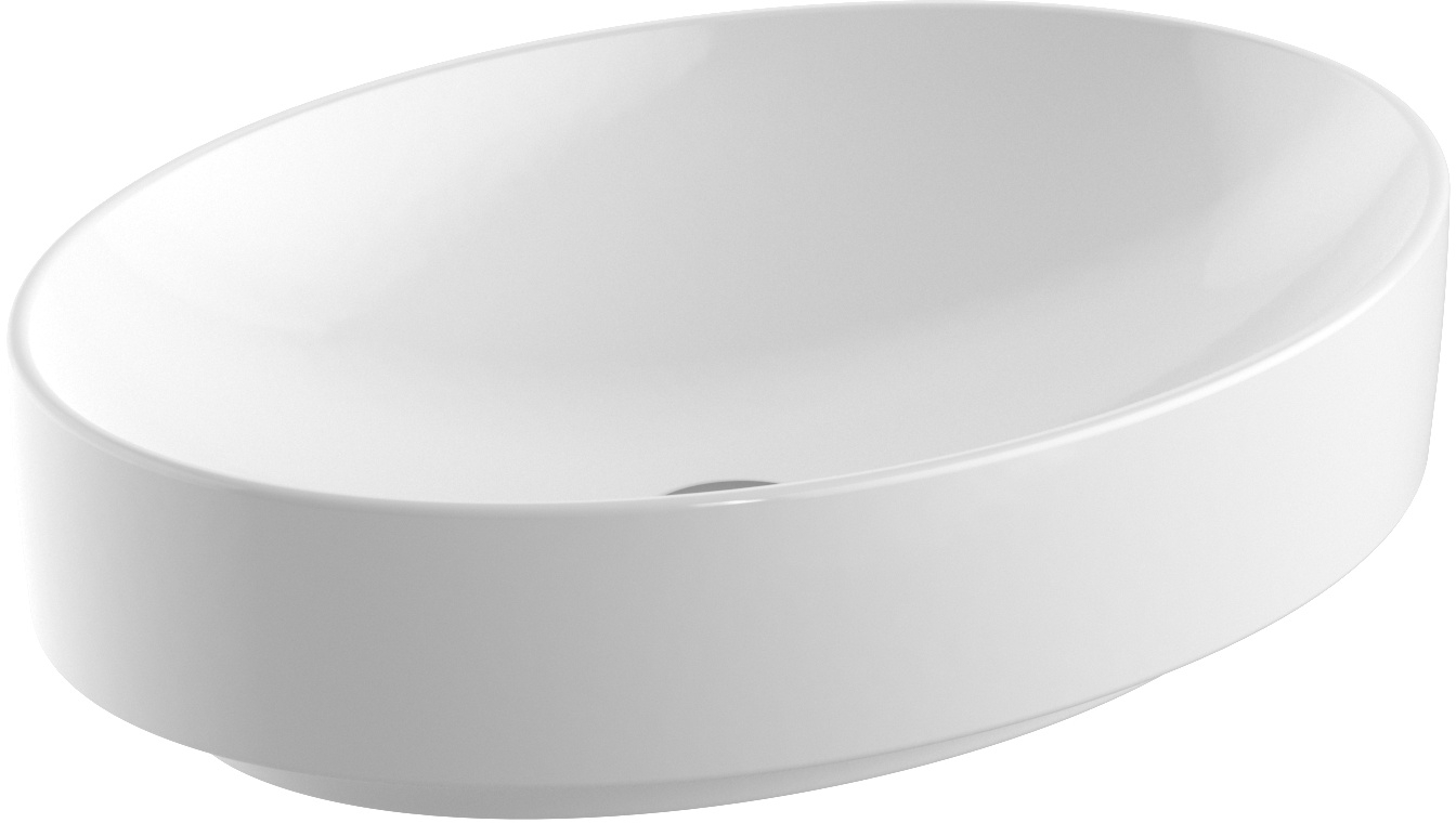 Geberit Variform lavabo 55x40 cm oval sobre encimera blanco 500.771.00.2