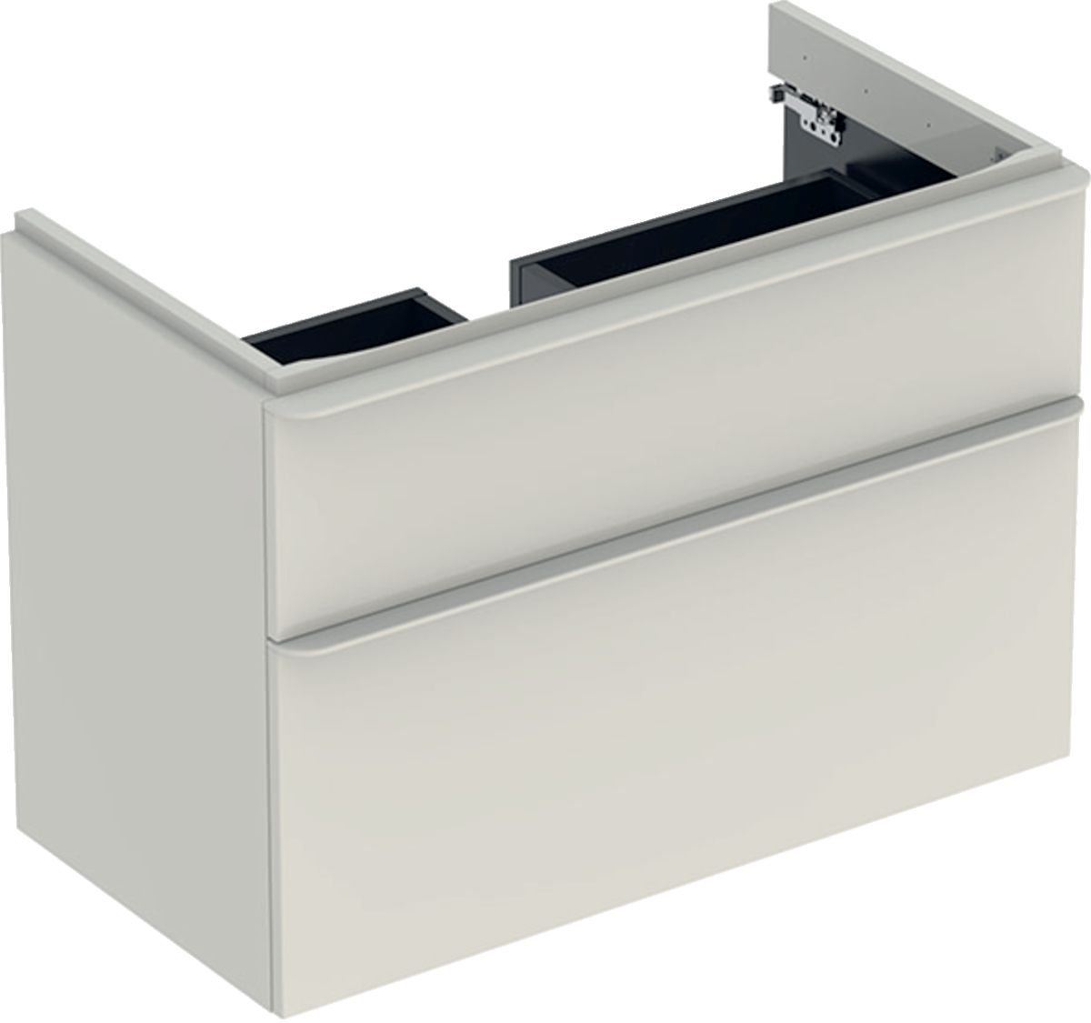 Geberit Smyle Square mesa decorativa 88.4x47x61.7 cm suspendido, para lavabo gris 500.354.JL.1