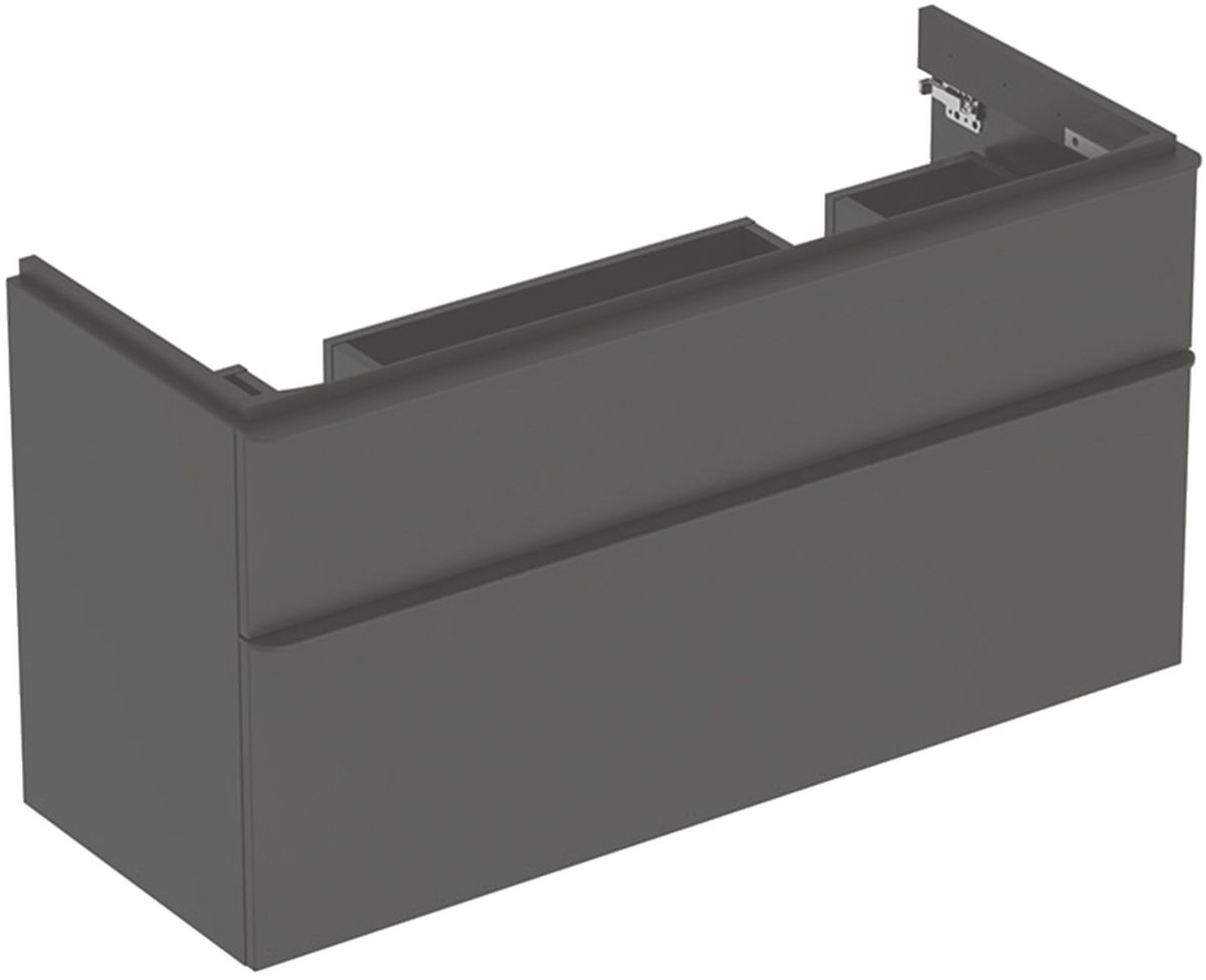 Geberit Smyle Square armario 118.4x47x61.7 cm suspendido, para lavabo negro 500.356.JK.1
