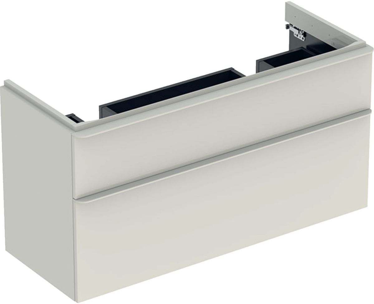 Geberit Smyle Square mesa decorativa 118.4x47x61.7 cm suspendido, para lavabo gris 500.356.JL.1