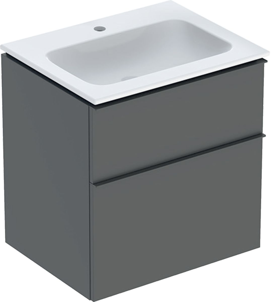 Geberit iCon lavabo con mueble 60 cm antracita 502.331.JK.1
