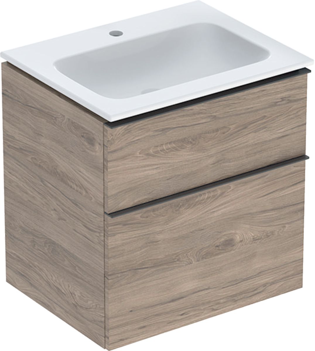 Geberit iCon lavabo con mueble 60 cm nogal 502.331.JR.1