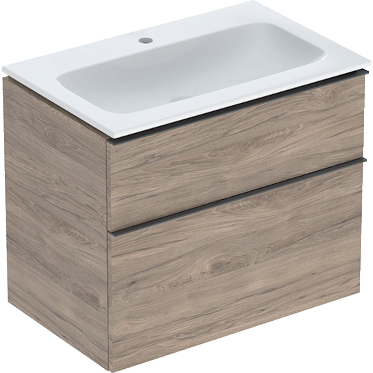 Geberit iCon lavabo con mueble 75 cm nogal 502.332.JR.1