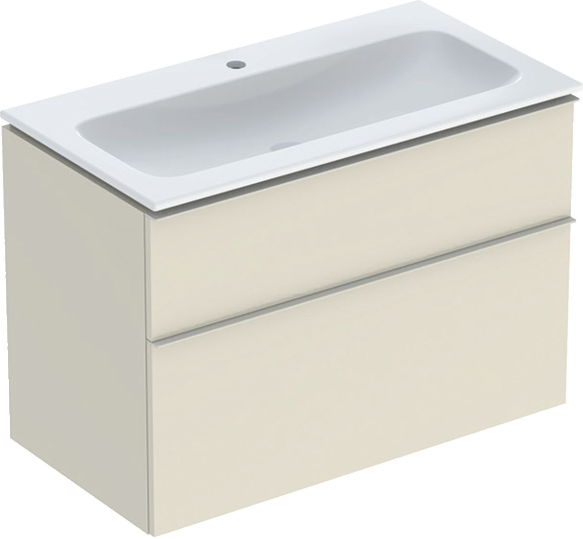 Geberit iCon lavabo con mueble 90 cm gris 502.333.JL.1