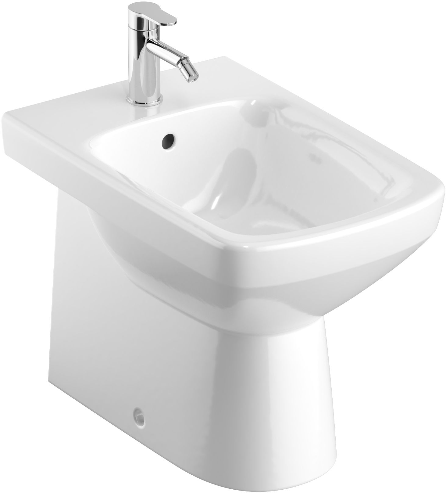 Geberit Selnova Square bidé de pie blanco 500.483.01.7