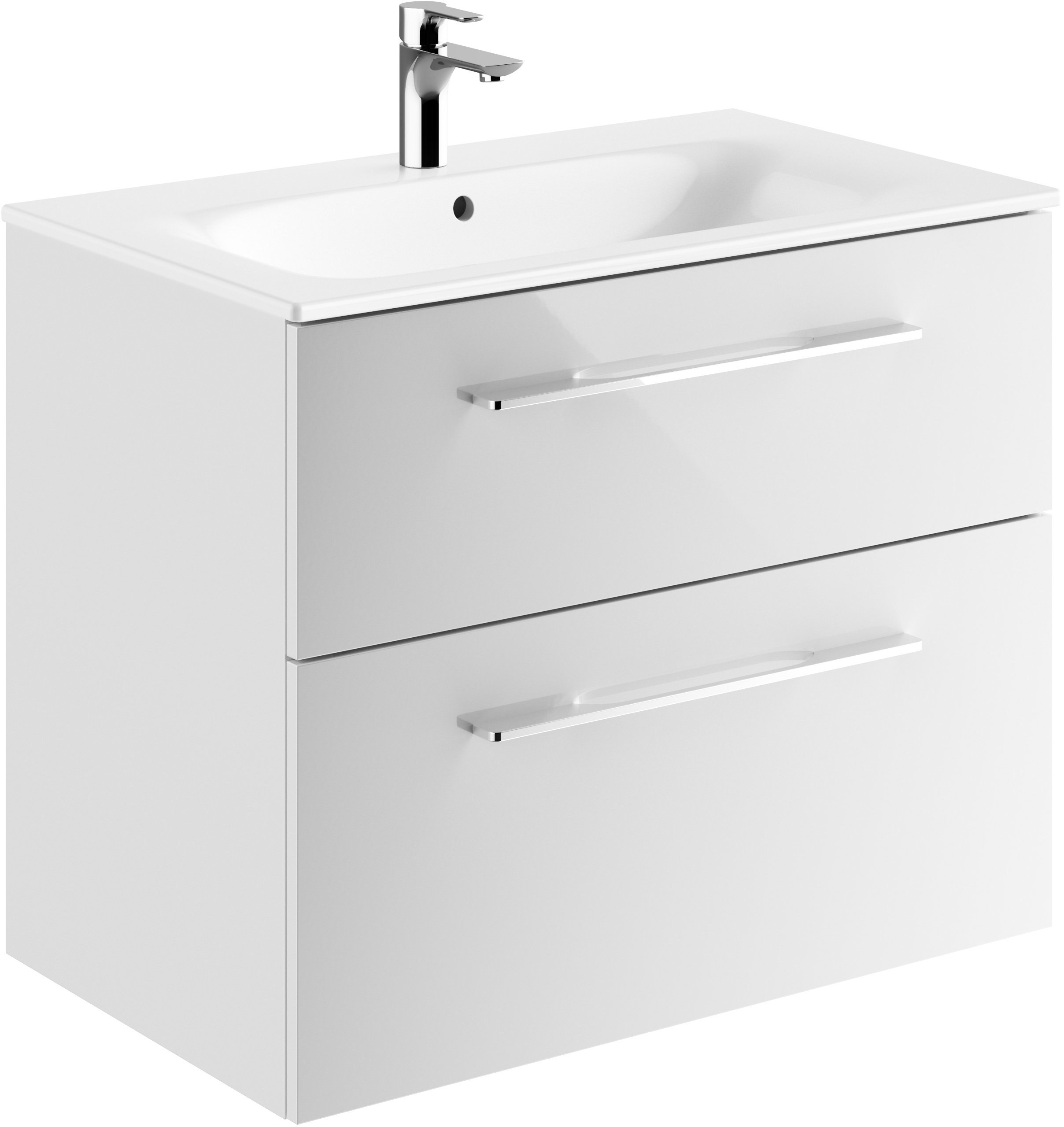 Geberit Selnova Square lavabo con mueble 80 cm blanco 501.240.00.1