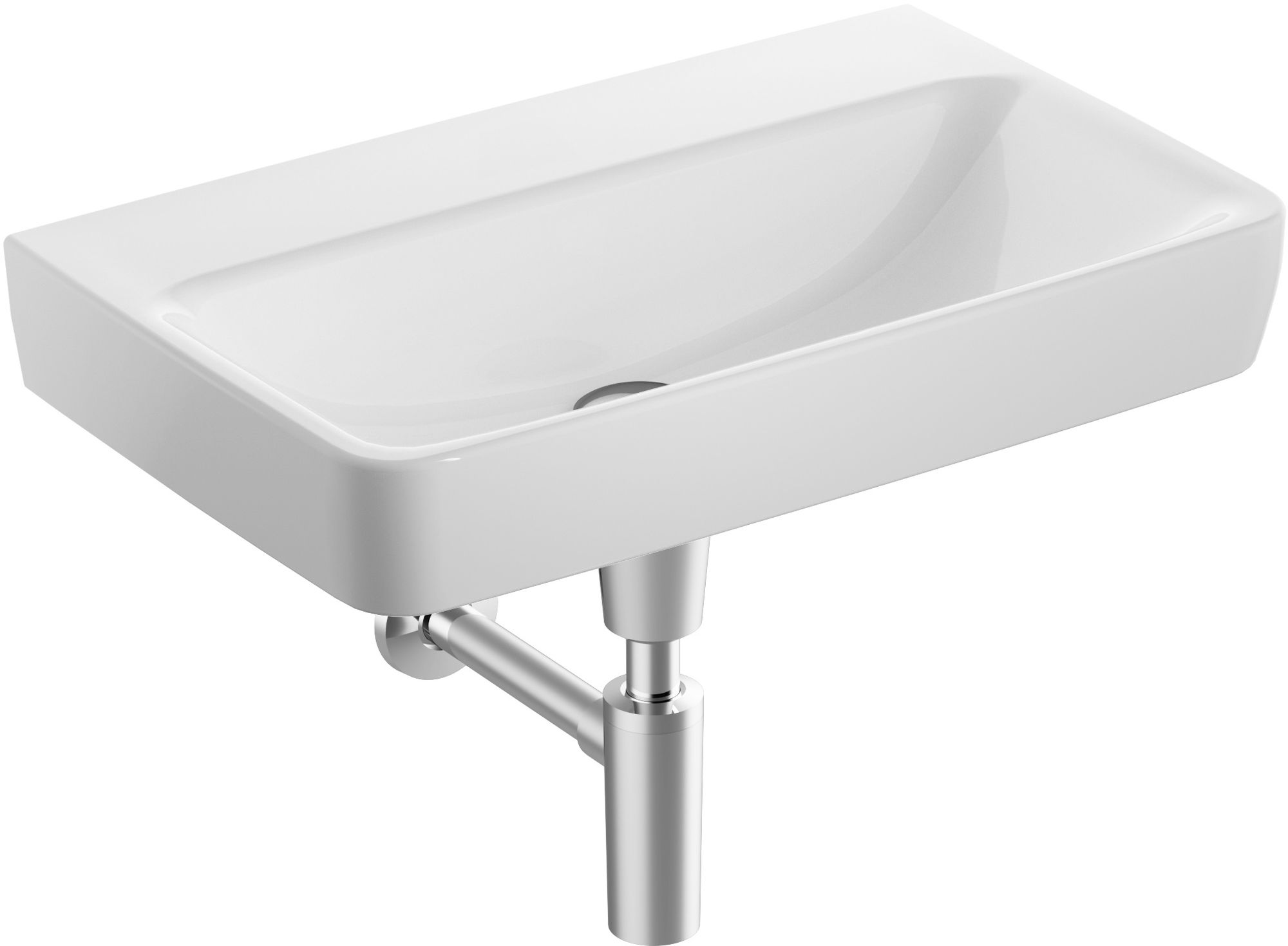 Geberit Selnova Compact lavabo 65x40 cm rectangular clásico-empotrado blanco 501.893.00.7