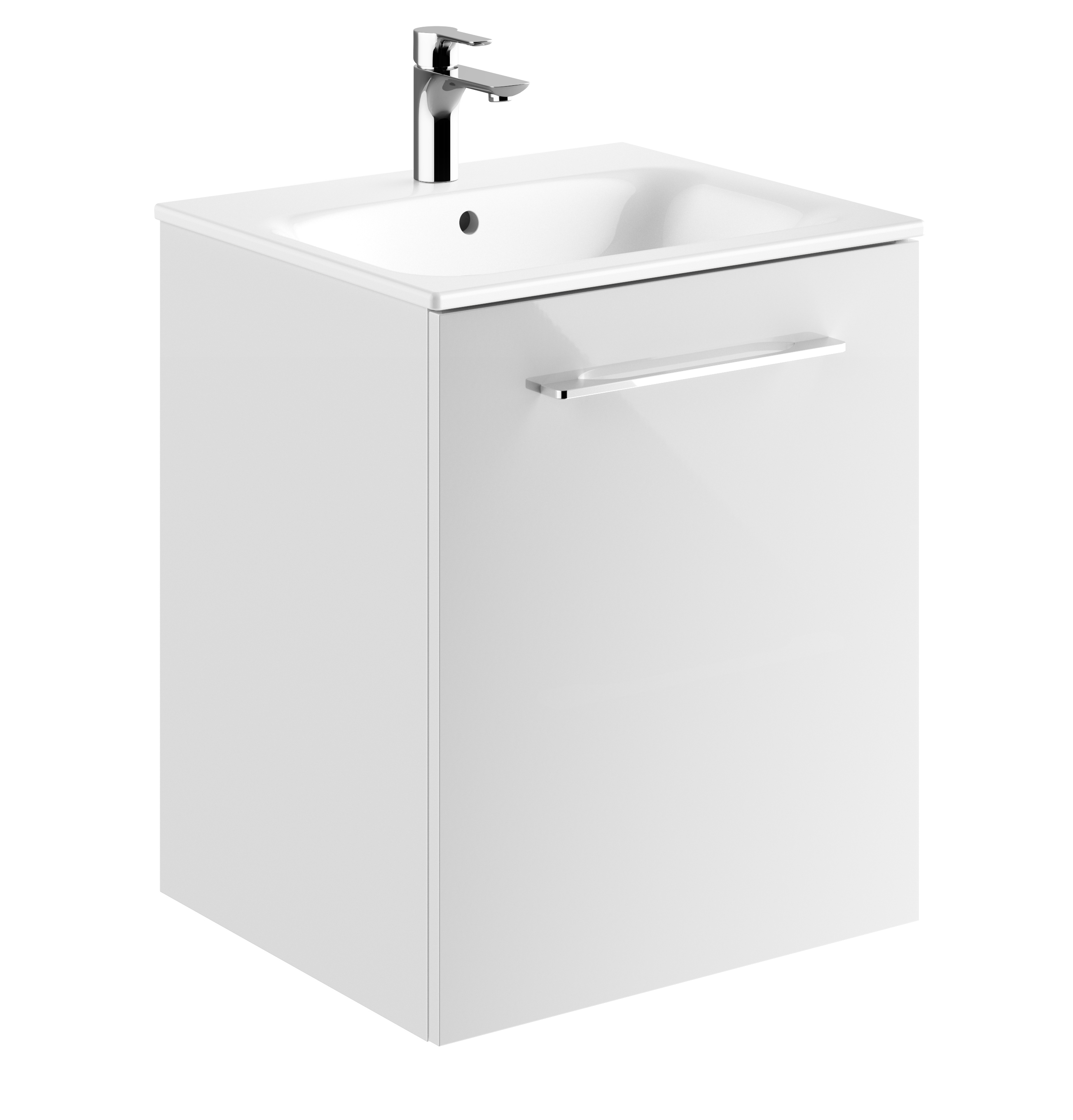 Geberit Selnova Square lavabo con mueble 55 cm blanco 501.248.00.1