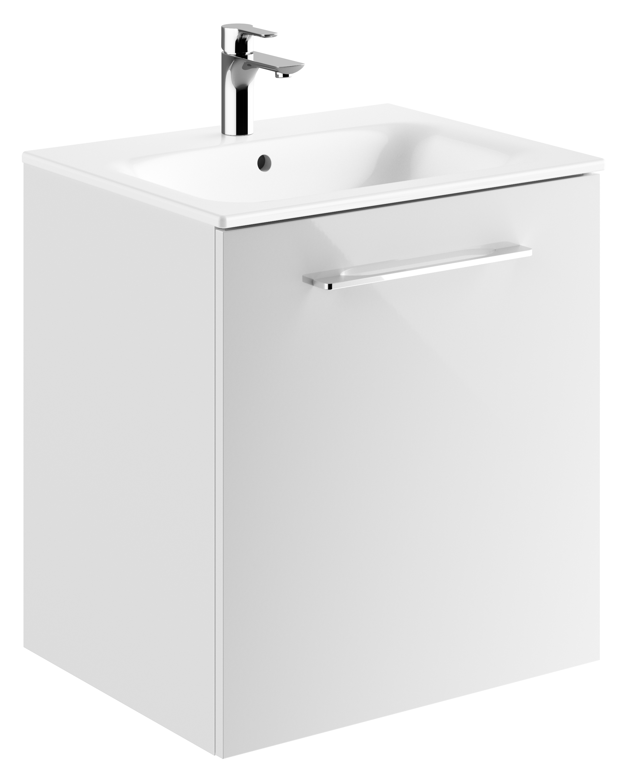 Geberit Selnova Square lavabo con mueble 60 cm blanco 501.252.00.1