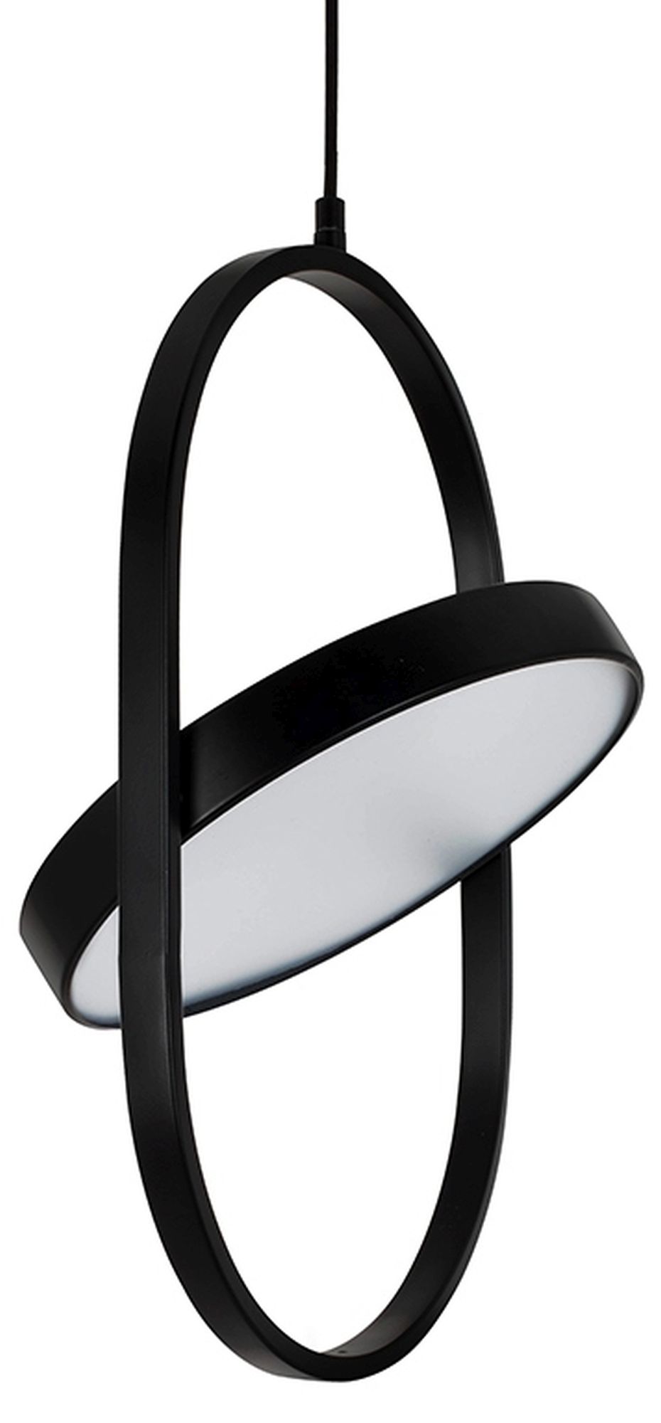 Moosee Spinner lámpara colgante 1x19 W negro-leche MSE010100315