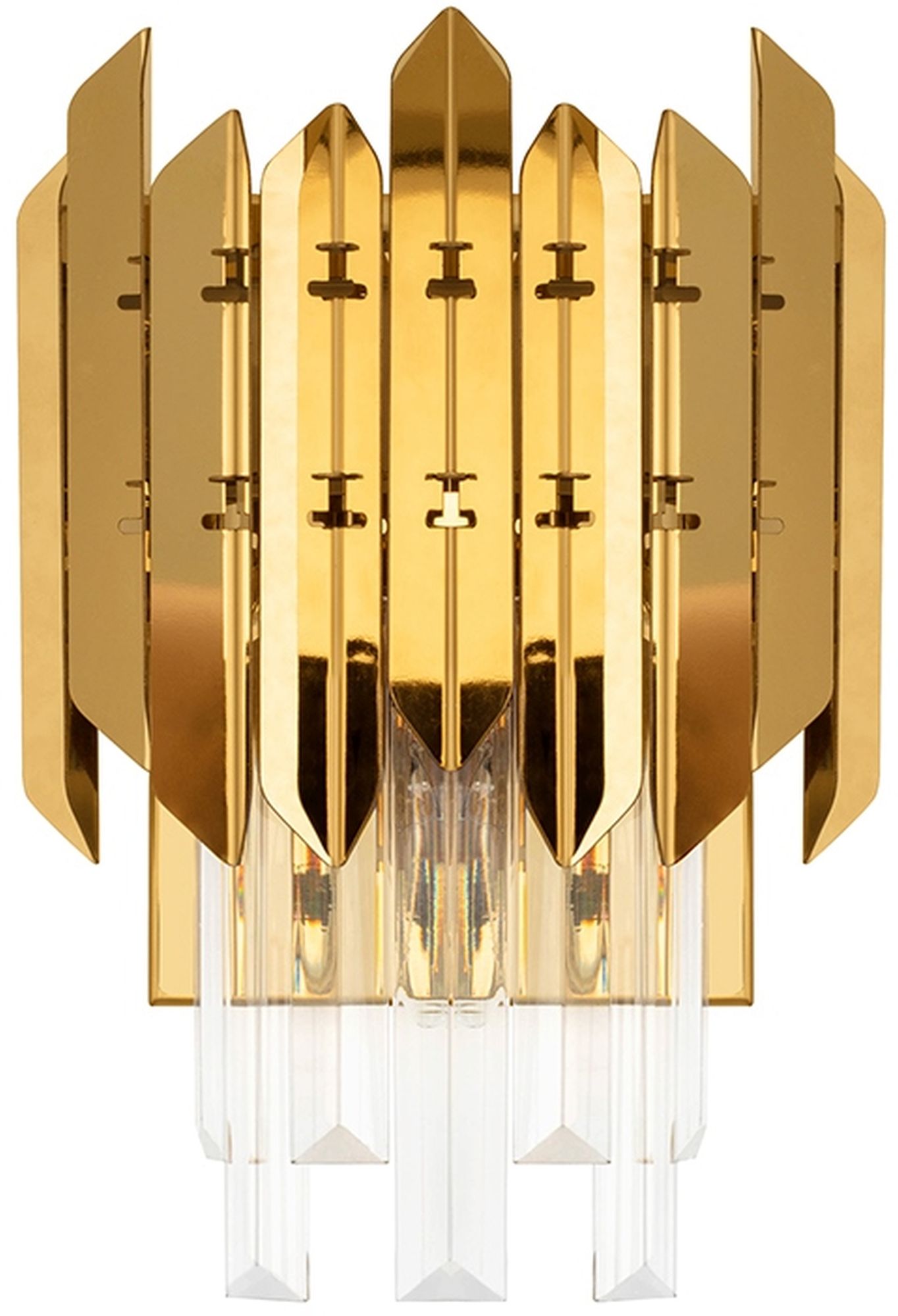 Moosee Majestic lámpara de pared 1x40 W transparente-oro MSE010100365