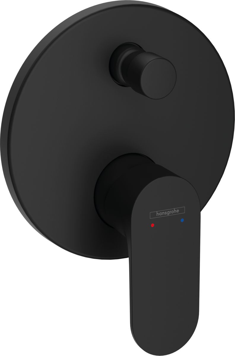 Hansgrohe Rebris S grifo de bañera y ducha empotrado negro 72466670