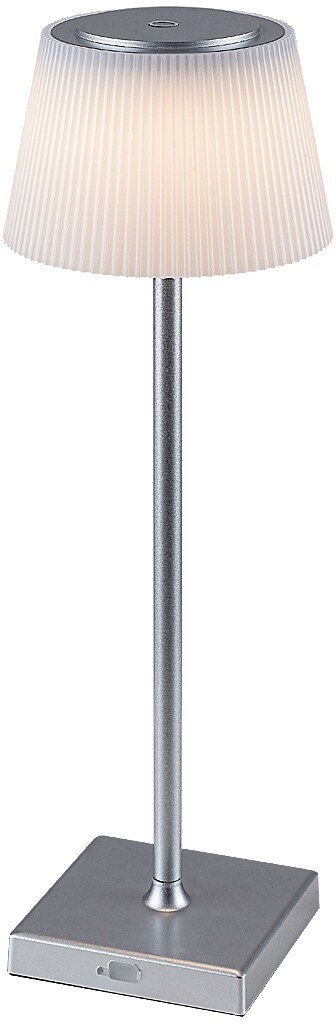 Rabalux Taena lámpara de sobremesa 1x4 W blanco-plata 76013