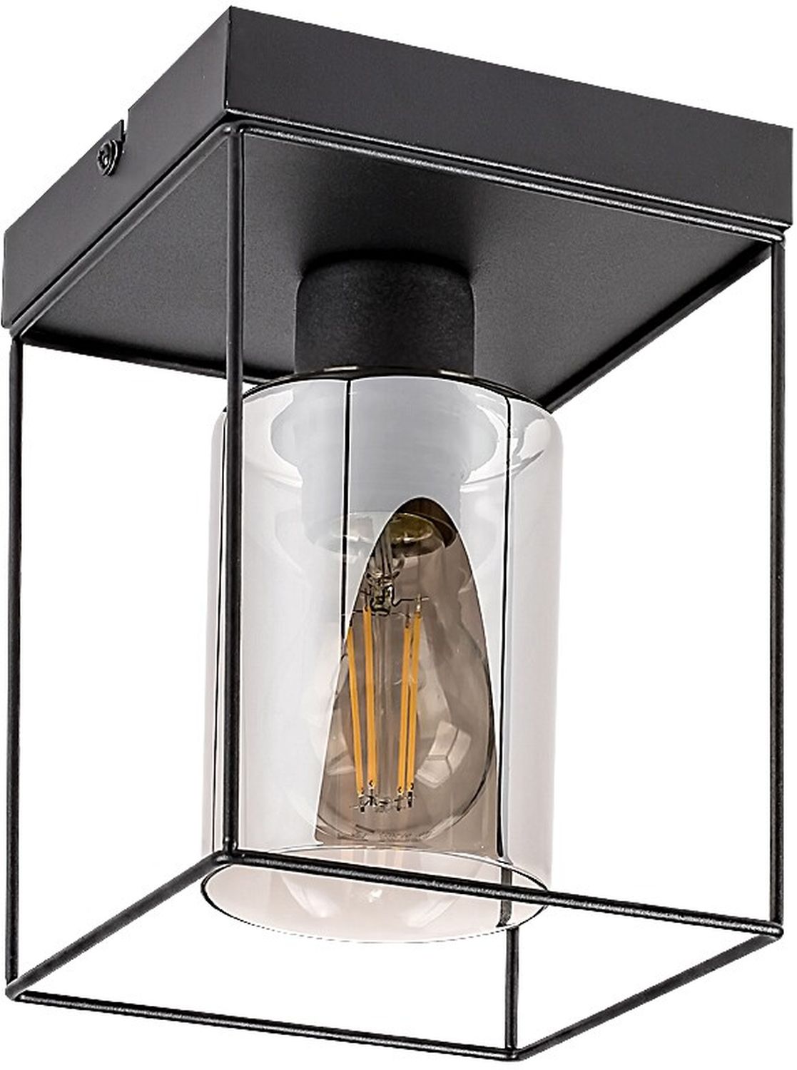 Rabalux Chadwick lámpara de techo 1x25 W negro-ahumado 71031