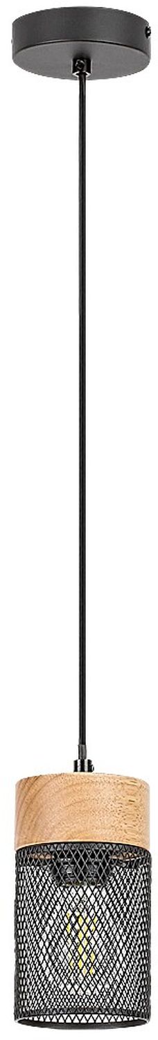 Rabalux Callum lámpara colgante 1x25 W negro-madera 72041