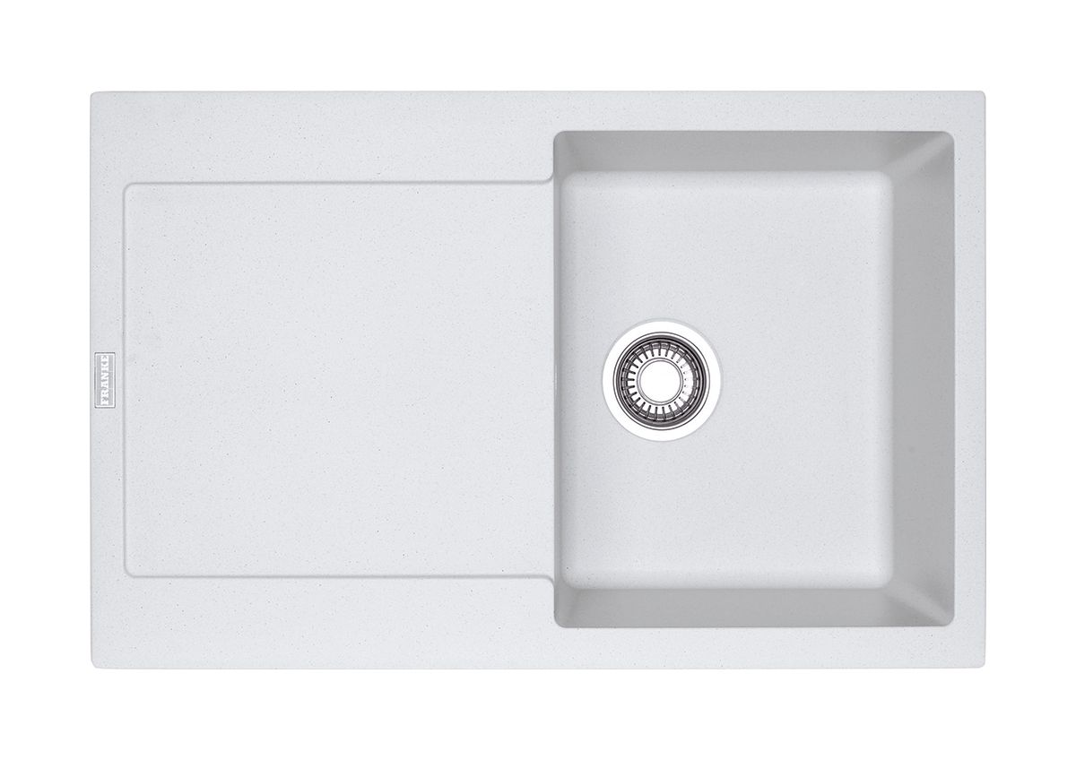 Franke Maris fregadero de granito 78x50 cm blanco 114.0153.909