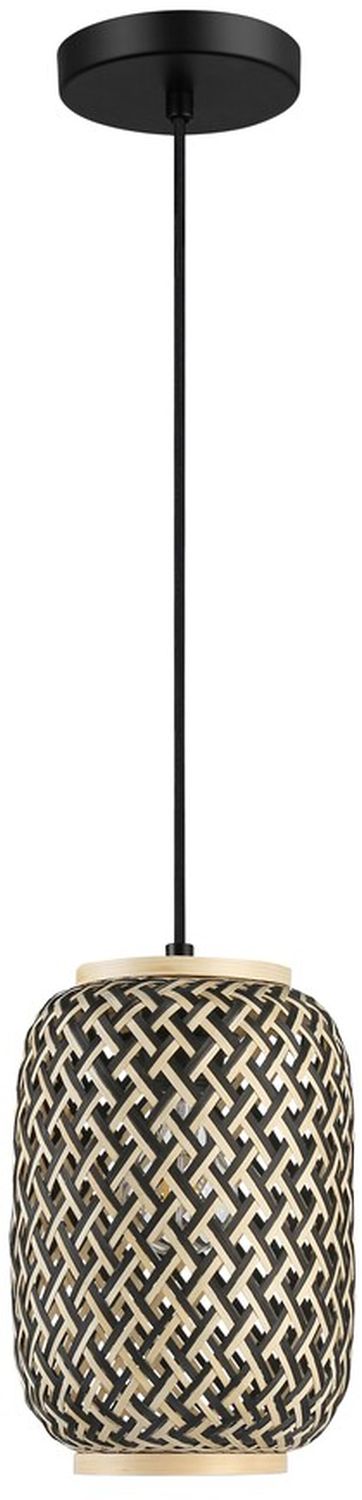 Rabalux Adalla lámpara colgante 1x40 W negro-ratán 72091