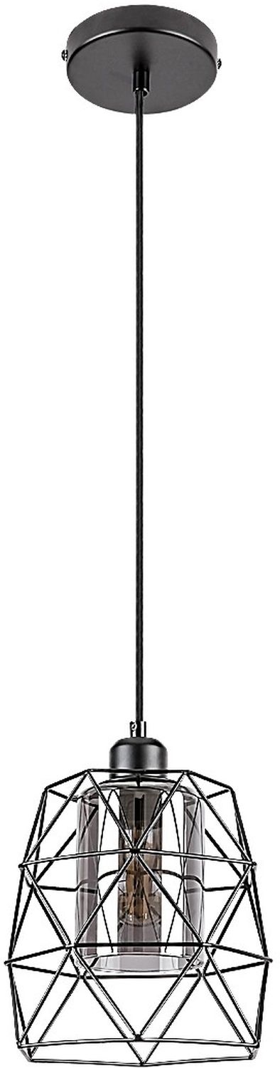 Rabalux Emrys lámpara colgante 1x40 W negro-humado 72111