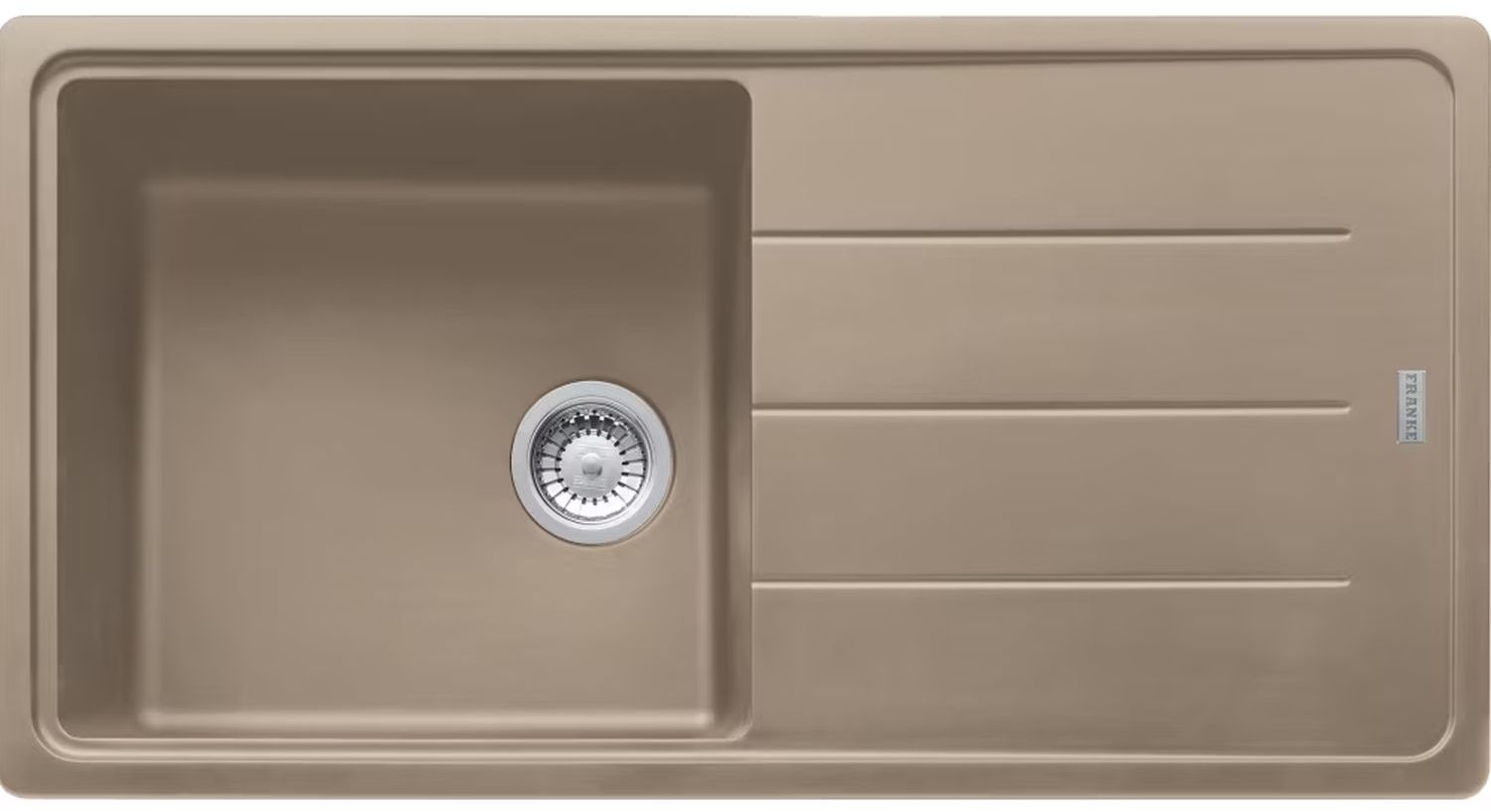 Franke Basis fregadero de granito 97x50 cm marrón 114.0490.336
