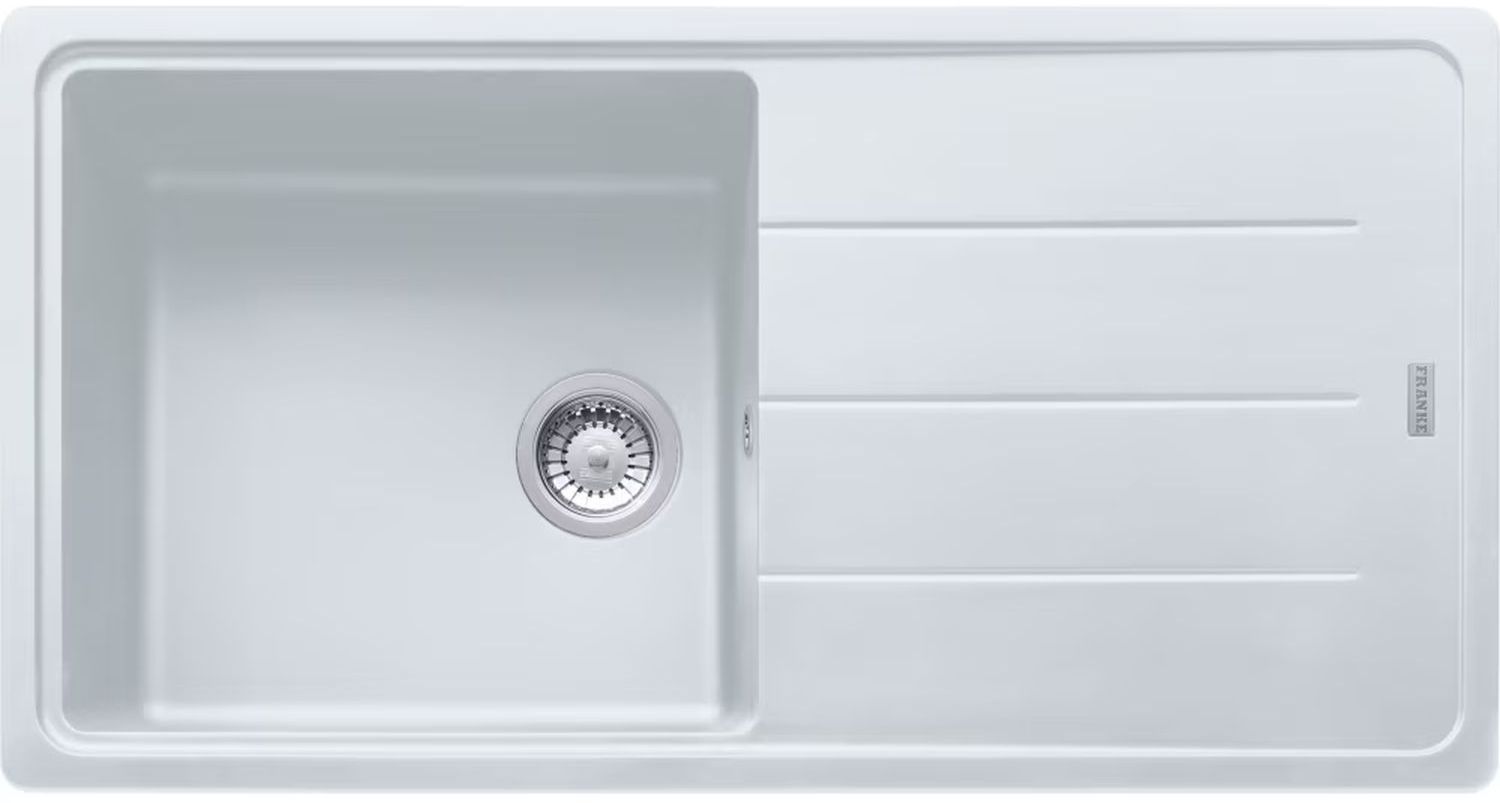 Franke Basis fregadero de granito 97x50 cm blanco 114.0276.119