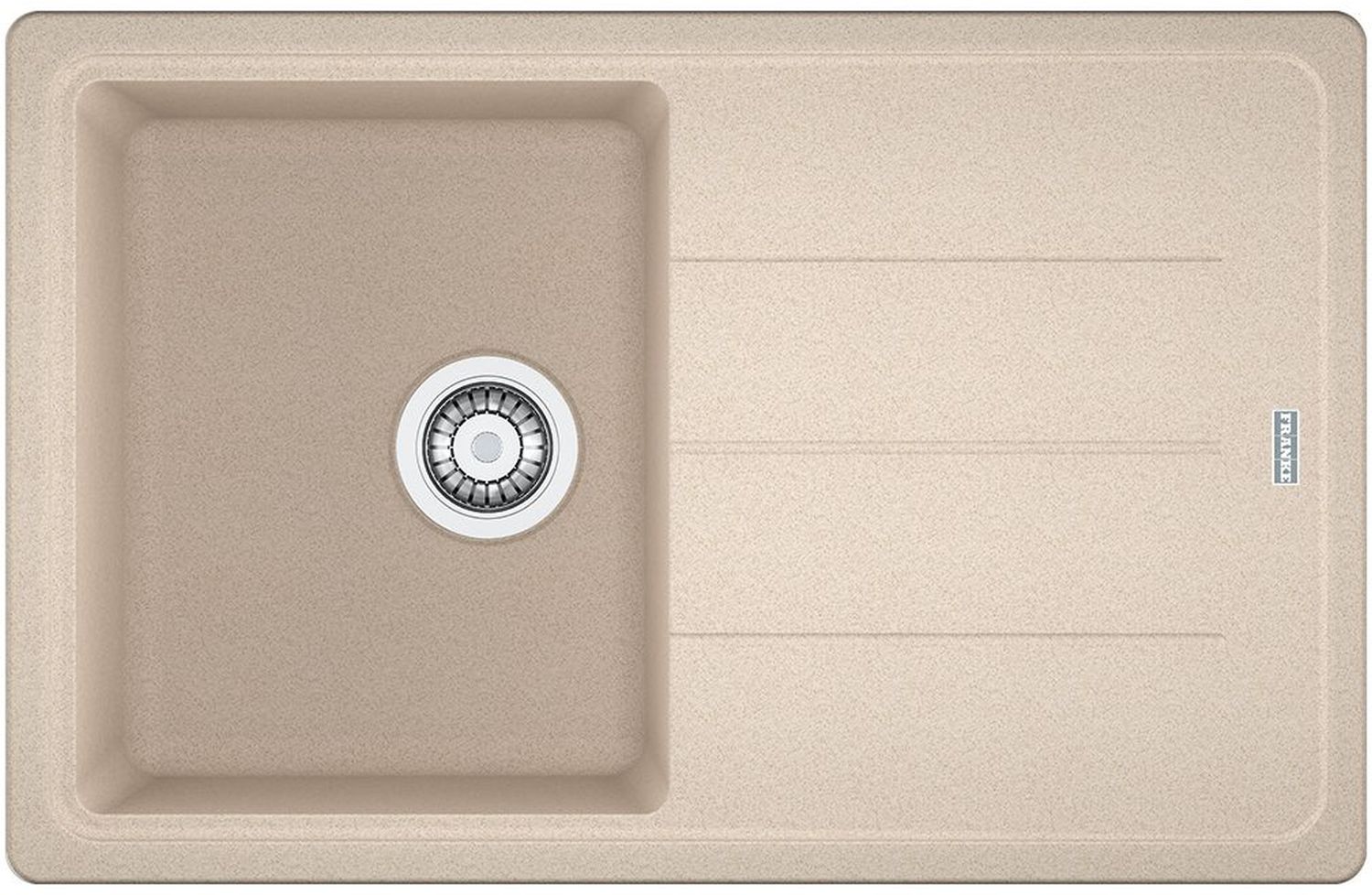 Franke Basis fregadero de granito 78x50 cm beige 114.0275.956