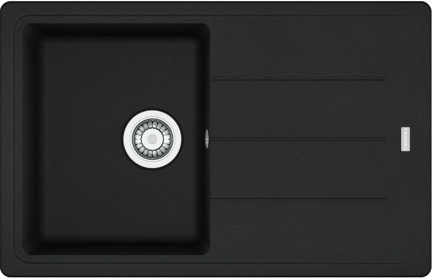 Franke Basis fregadero de granito 78x50 cm negro 114.0661.640