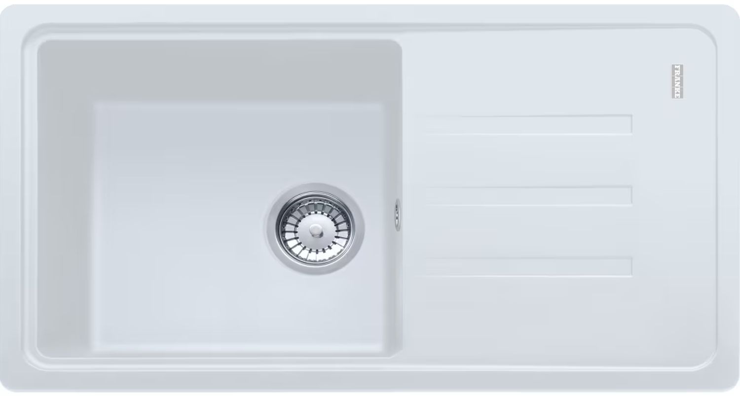 Franke Bliss fregadero de granito 78x43.5 cm blanco 114.0676.311