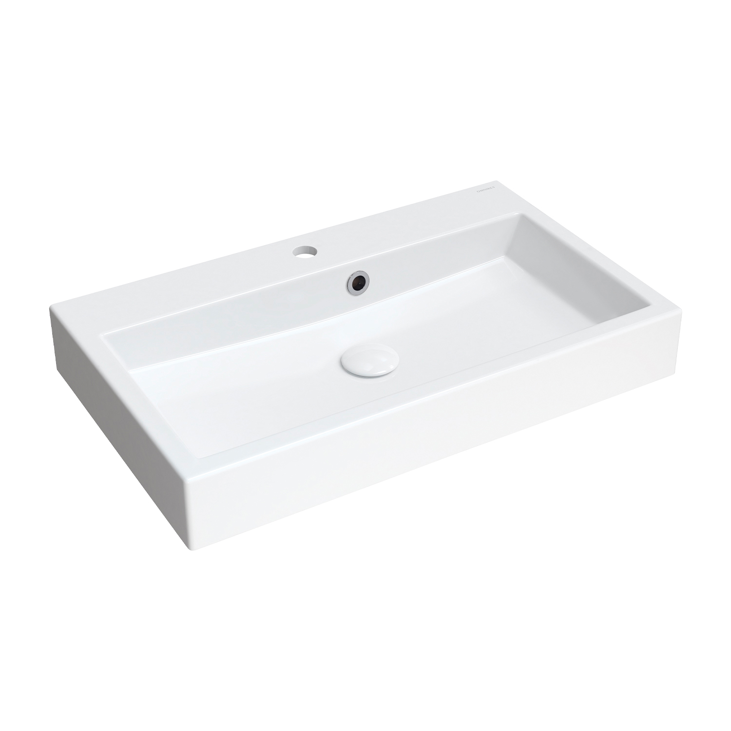 Omnires Thasos M+ lavabo 70x42 cm rectangular clásico-sobre encimera blanco THASOS700ZPBP