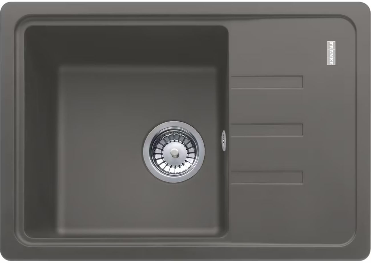 Franke Bliss fregadero de granito 62x43.5 cm gris/grafito/ónix 114.0676.316