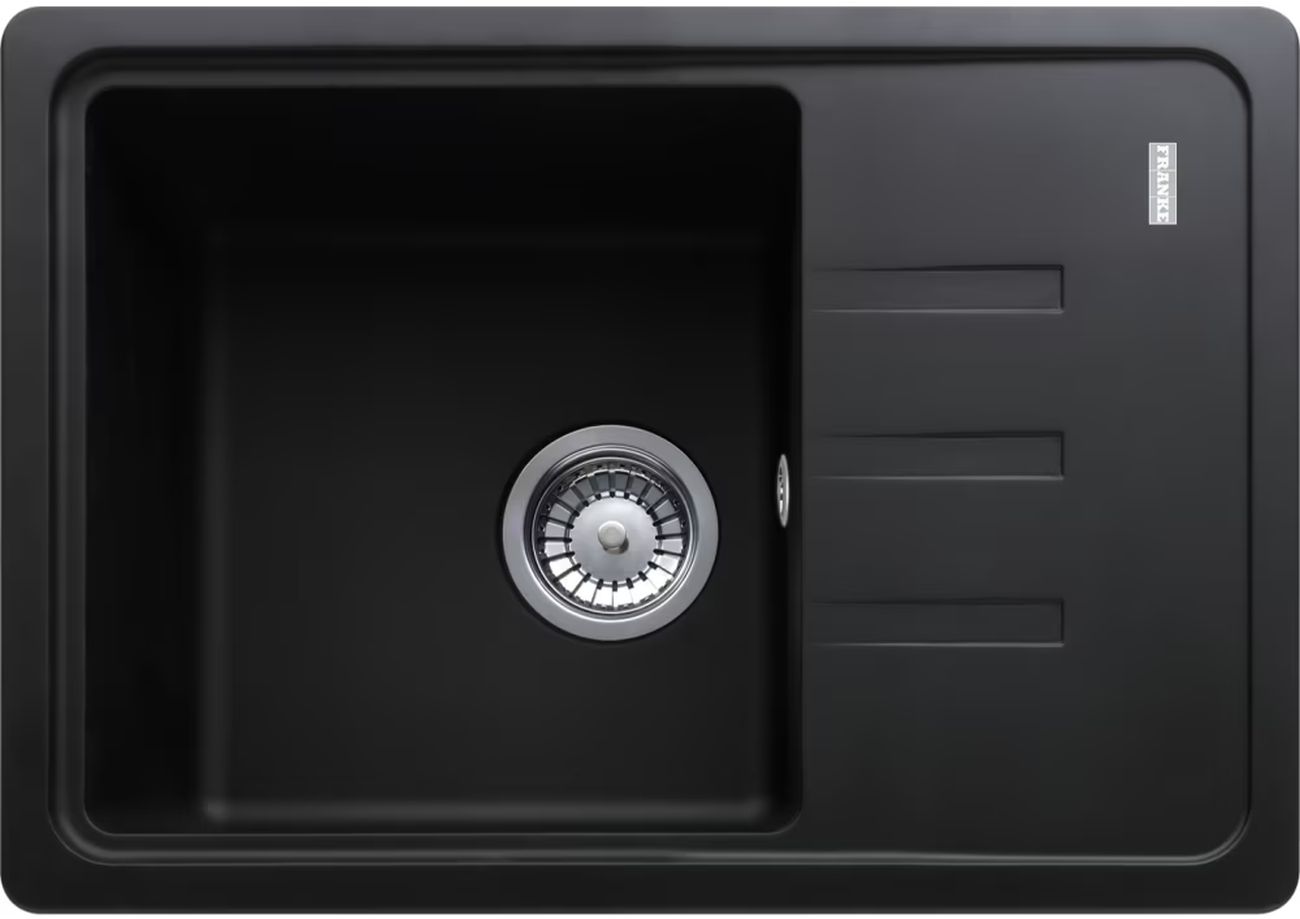 Franke Bliss fregadero de granito 62x43.5 cm gris/grafito/ónix 114.0676.317