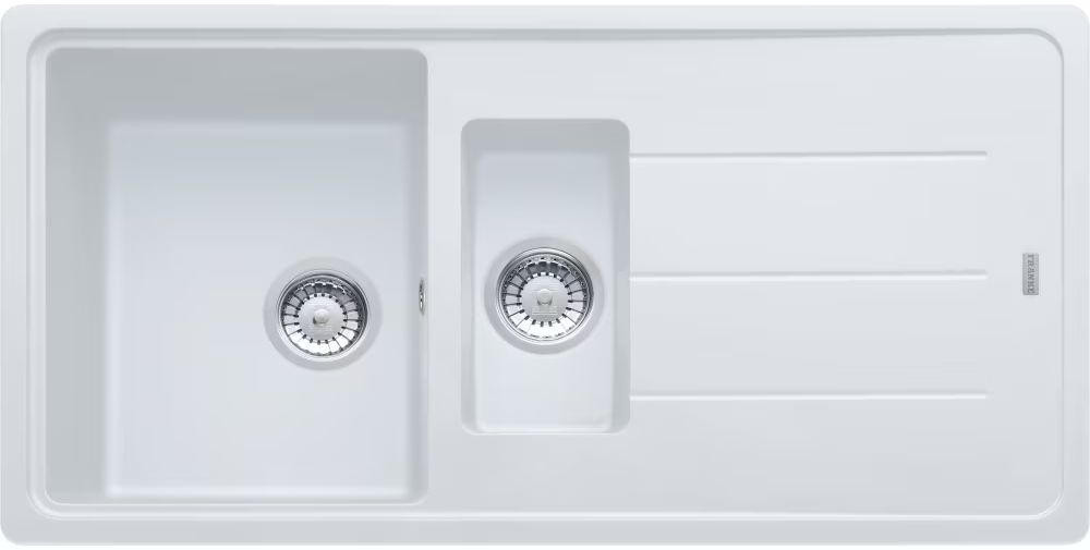 Franke Basis fregadero de granito 97x50 cm blanco 114.0276.136