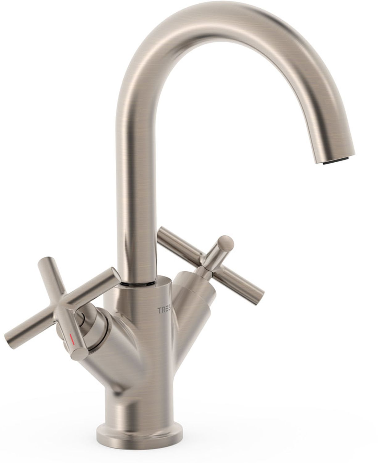 Tres Mont Blanc grifo para lavabo de pie acero 28310301AC