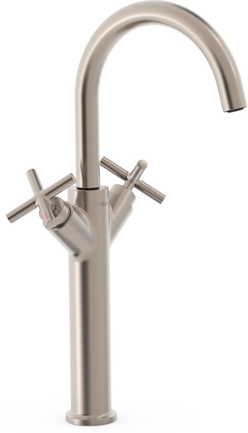 Tres Mont Blanc grifo para lavabo de pie acero 28380301AC