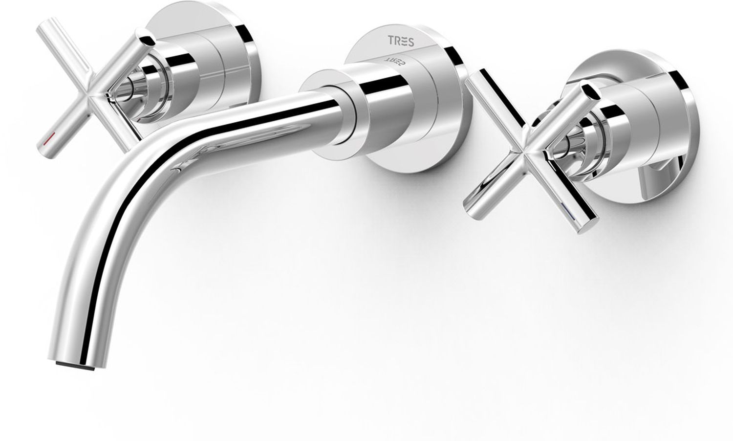 Tres Mont Blanc grifo para lavabo empotrado cromo 28330002