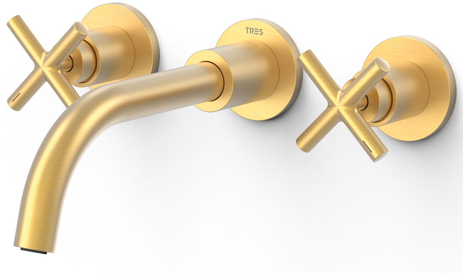 Tres Mont Blanc grifo para lavabo empotrado oro 28330002OM