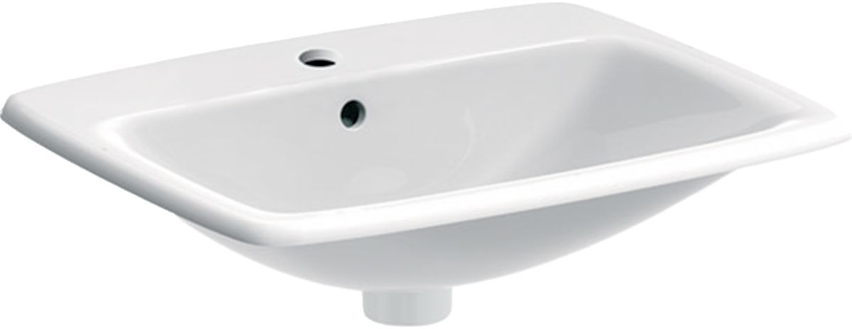 Geberit Selnova lavabo 55x45 cm rectangular empotrado blanco 500.306.01.1