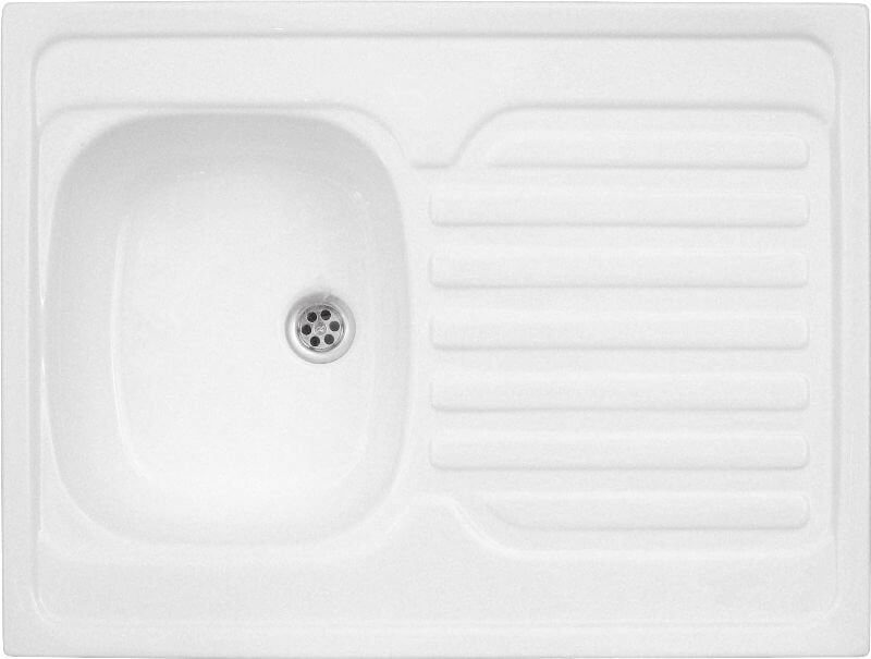 Polimat fregadero acrílico 80x60 cm blanco 00580