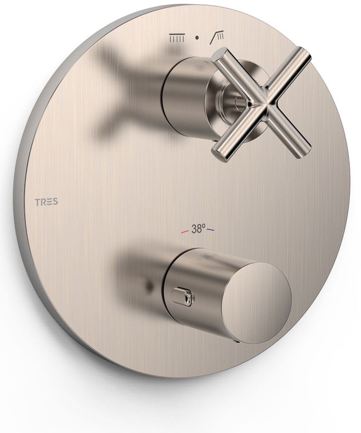 Tres Mont Blanc grifo de bañera y ducha empotrado con termostato || 28325001AC