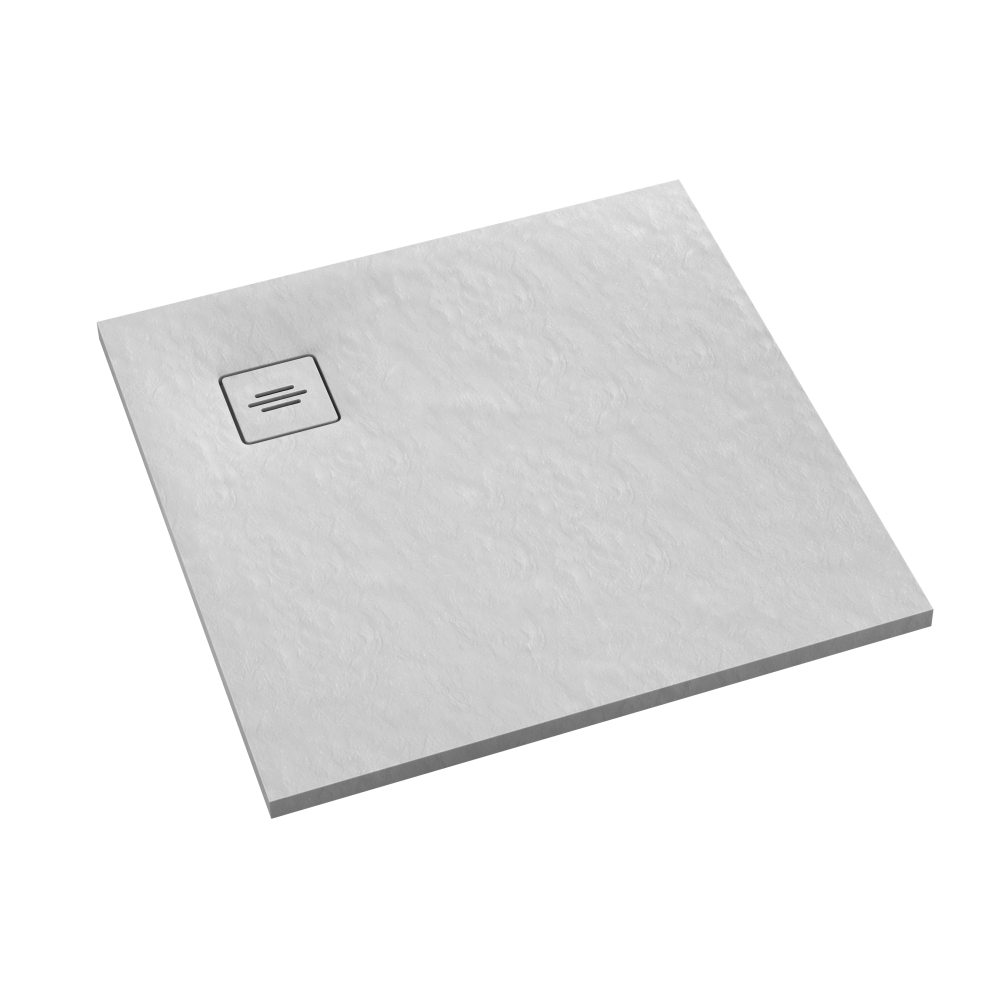 Schedline Protos White Stone plato de ducha cuadrado 80x80 cm blanco 3SP.P1K-8080/B/ST-M1/B/ST