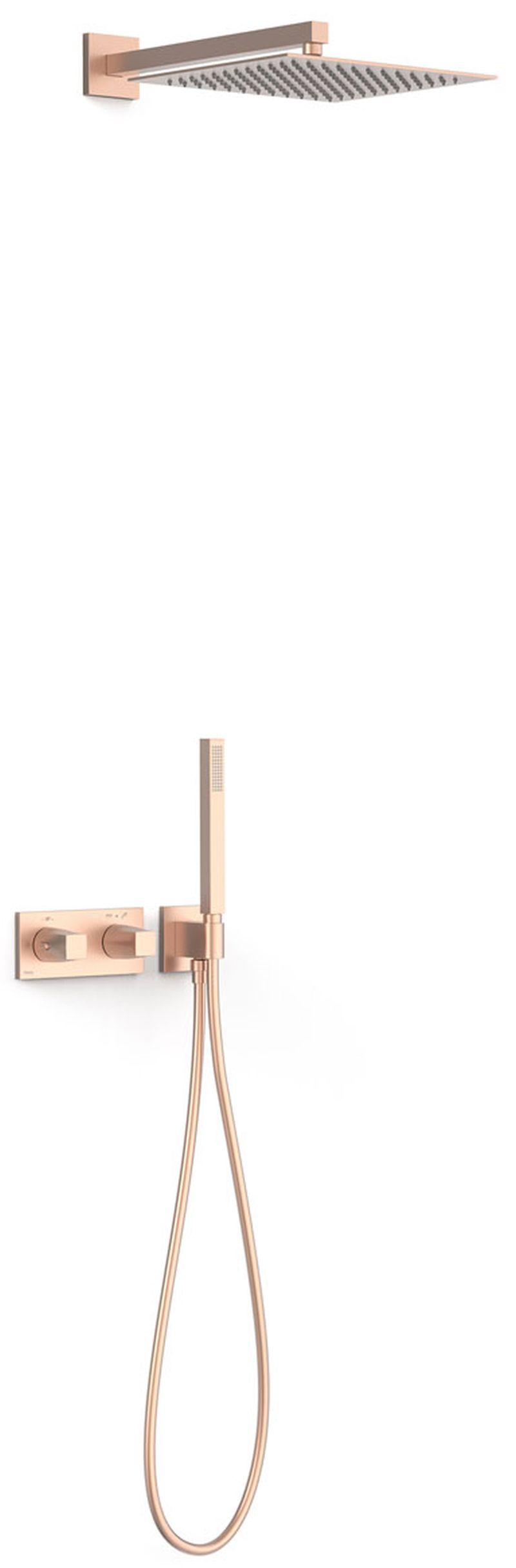 Tres B-System conjunto de ducha empotrado con termostato con rociador con efecto lluvia || 30725204OPM