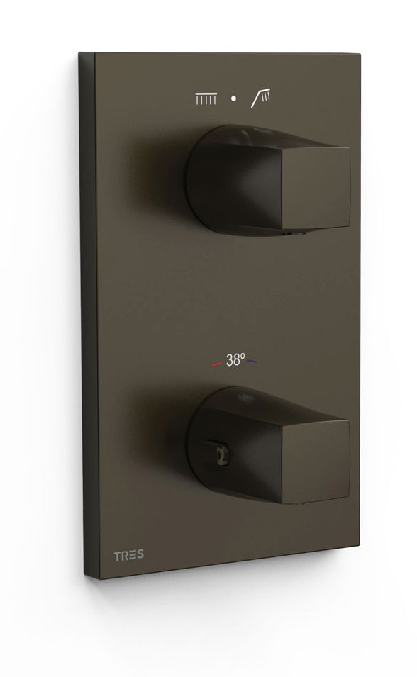 Tres Therm-Box grifo de bañera y ducha empotrado con termostato || 21125001KMB