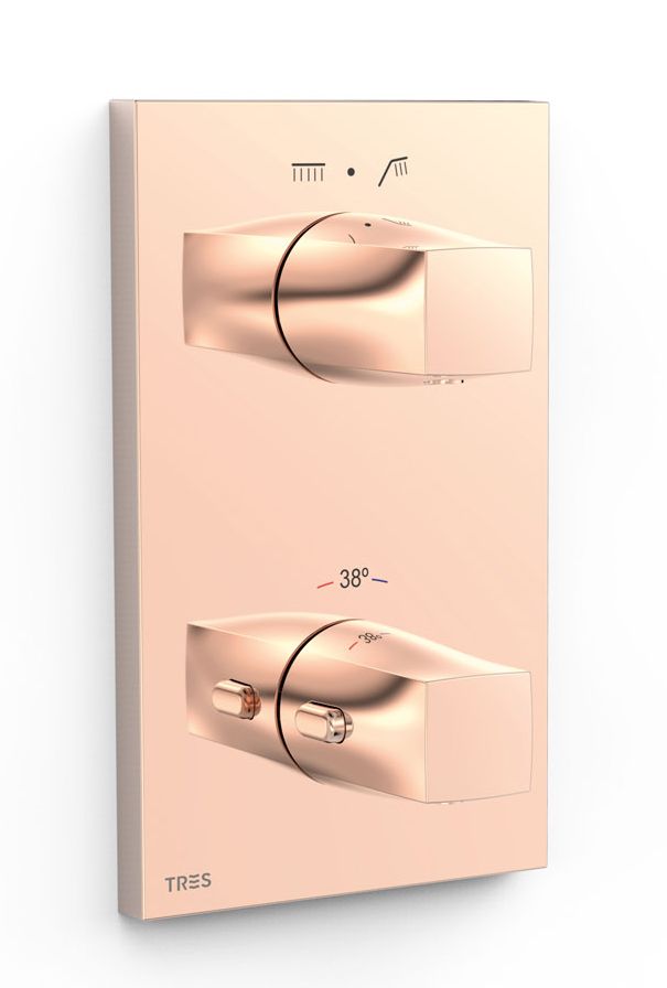 Tres Therm-Box grifo de bañera y ducha empotrado con termostato || 21125001OP