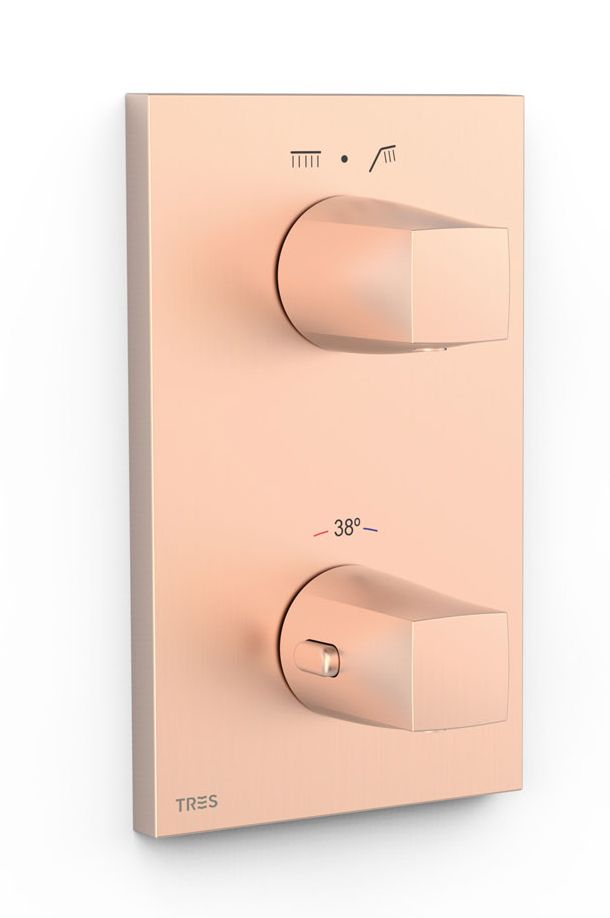 Tres Therm-Box grifo de bañera y ducha empotrado con termostato || 21125001OPM