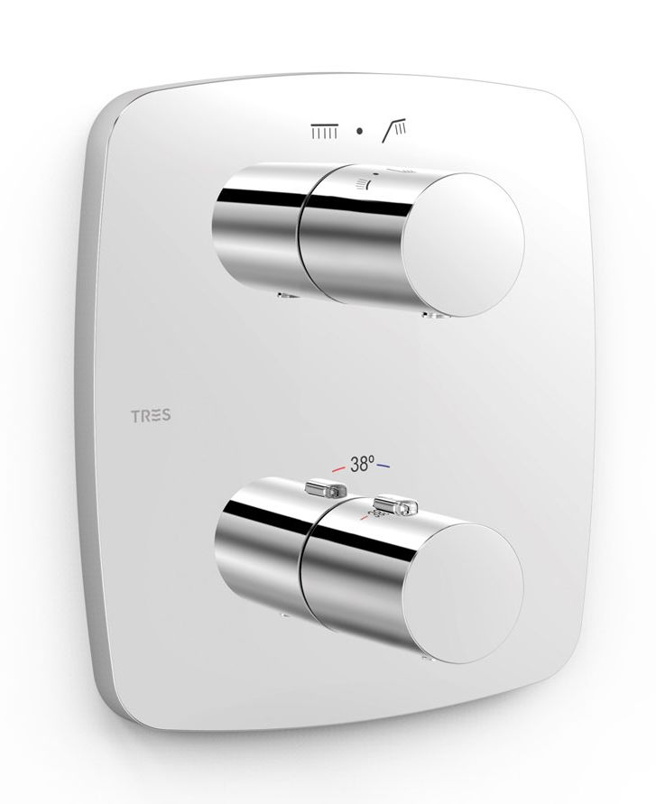 Tres Therm-Box grifo de bañera y ducha empotrado con termostato cromo 21725001