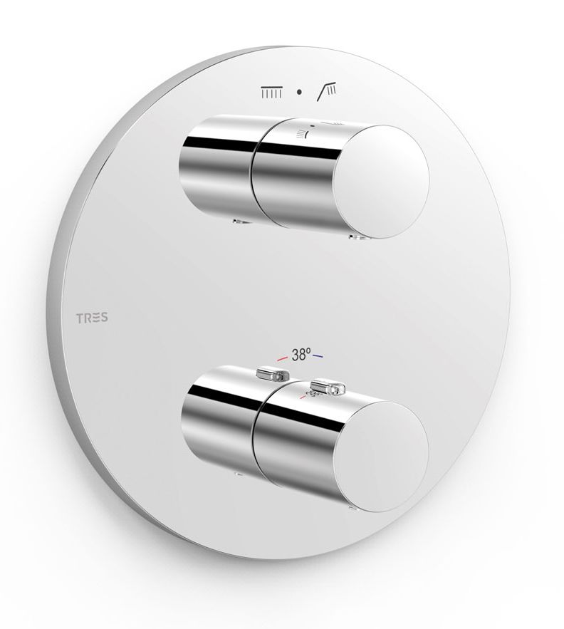 Tres Therm-Box grifo de bañera y ducha empotrado con termostato cromo 20425001