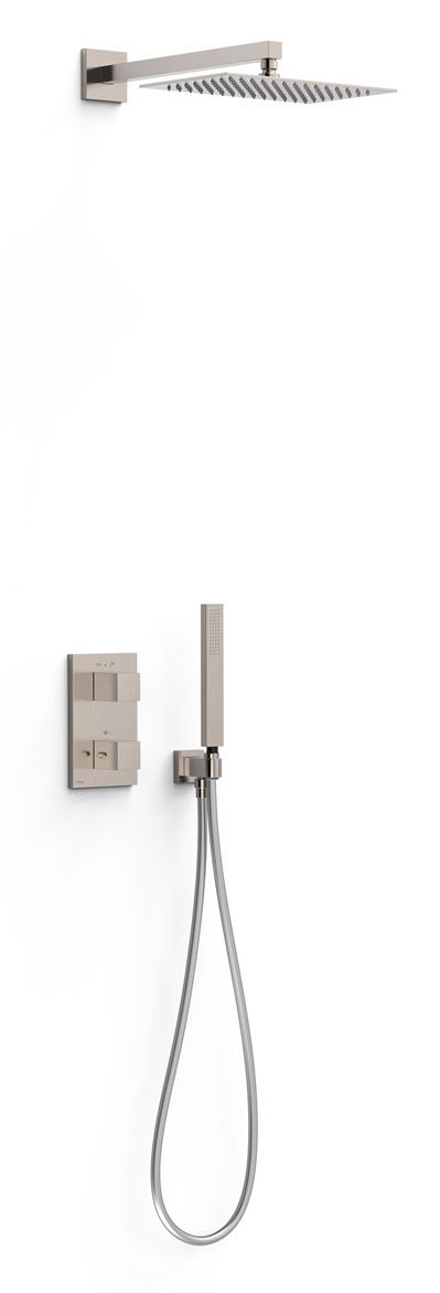 Tres Therm-Box conjunto de ducha empotrado con termostato con rociador con efecto lluvia || 20225054AC